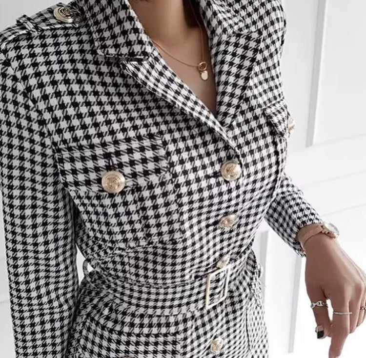 Top Dog -tooth smart suit set