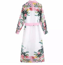 Load image into Gallery viewer, Tropical vibin!! midi shirt dress with belt *WAS £45*