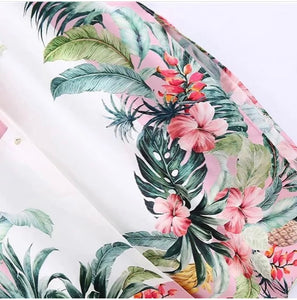 Tropical vibin!! midi shirt dress with belt *WAS £45*
