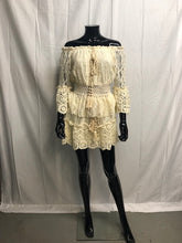 Load image into Gallery viewer, Good as gold bardot top and skirt *WAS £85*