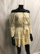 Load image into Gallery viewer, Good as gold bardot top and skirt *WAS £85*