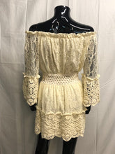 Load image into Gallery viewer, Good as gold bardot top and skirt *WAS £85*