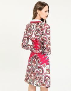 ‘Paisley for days’ hot pink shirt dress with corset belt *WAS £145*