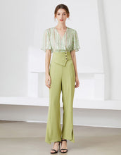 Load image into Gallery viewer, Green sleeves smart two piece set *WAS £145*