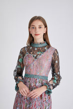 Load image into Gallery viewer, Love on the line Patchwork dress