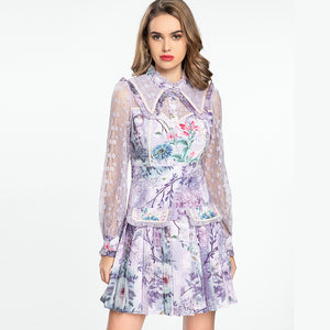 light lilac with flower dress