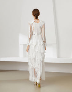 Perfectly Poised crisscross lace midaxi dress *WAS £160*