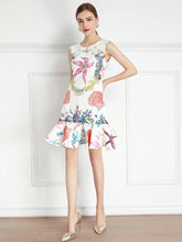 Load image into Gallery viewer, The Aquarium sleeveless mini dress *WAS £125*