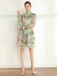 The Girl with blossom flower mini dress *WAS £135*