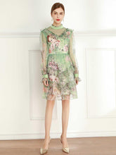 Load image into Gallery viewer, The Girl with blossom flower mini dress *WAS £135*