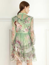 Load image into Gallery viewer, The Girl with blossom flower mini dress *WAS £135*