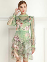 Load image into Gallery viewer, The Girl with blossom flower mini dress *WAS £135*