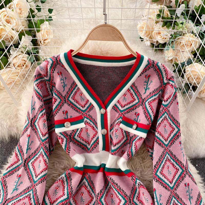 Comino couture on sale striped rose dress
