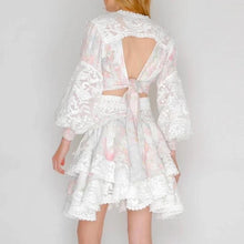 Load image into Gallery viewer, Lace &amp; Pastel Boho two piece set *WAS £145*
