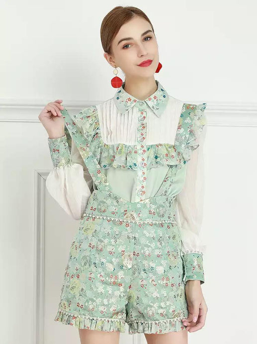 mint ditsy set sample sale