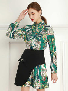 Gracious in green two piece set