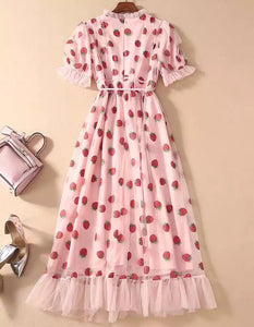 Strawberry Fields midi dress