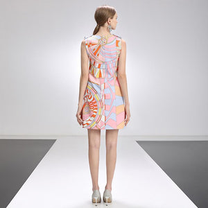 Stained glass window cap sleeve mini dress *WAS £150*