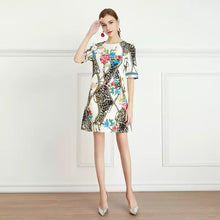 Load image into Gallery viewer, Inner animal short sleeve mini dress