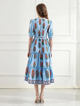 Load image into Gallery viewer, Planted Poppies midi dress