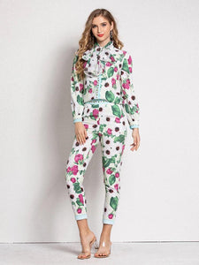 Budding Roses two piece set with bow *WAS £150*