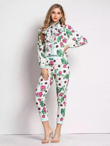 Budding Roses two piece set with bow *WAS £150*
