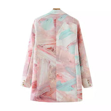 Load image into Gallery viewer, Abstract Pastel Painted Blazer