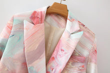 Load image into Gallery viewer, Abstract Pastel Painted Blazer