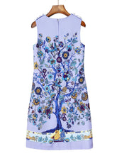 Load image into Gallery viewer, &quot;The violet tree flowering&quot; sleeveless dress