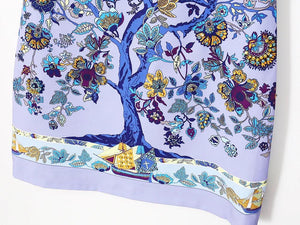 "The violet tree flowering" sleeveless dress