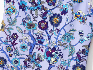 "The violet tree flowering" sleeveless dress