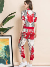 Load image into Gallery viewer, Abstract Animal piece two piece leisure set