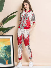 Load image into Gallery viewer, Abstract Animal piece two piece leisure set