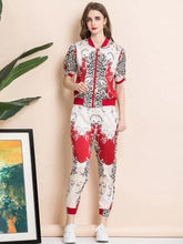 Load image into Gallery viewer, Abstract Animal piece two piece leisure set