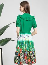 Load image into Gallery viewer, Wildflowers and butterflies midi dress