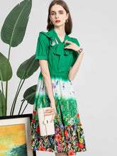 Load image into Gallery viewer, Wildflowers and butterflies midi dress