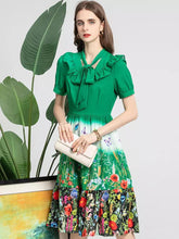 Load image into Gallery viewer, Wildflowers and butterflies midi dress
