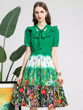 Load image into Gallery viewer, Wildflowers and butterflies midi dress  sample sale