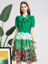 Load image into Gallery viewer, Wildflowers and butterflies midi dress