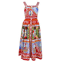 Load image into Gallery viewer, The knight tapestry midi dress