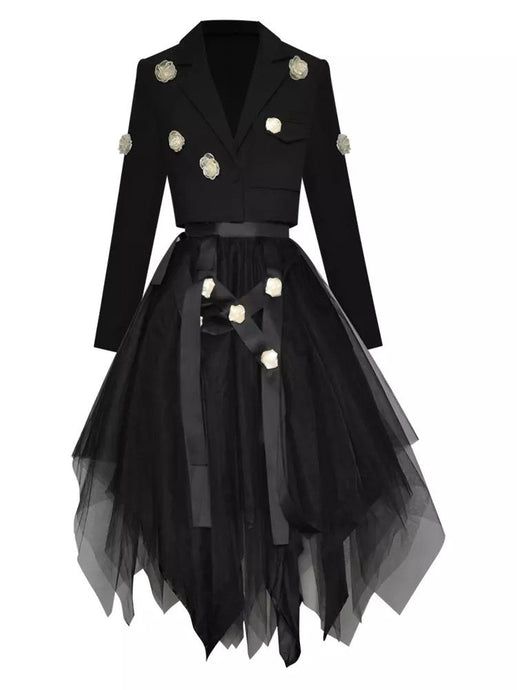Drama queen short coat and skirt