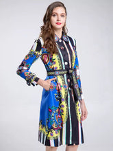 Load image into Gallery viewer, Flower Pop long sleeve dress