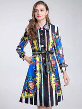 Load image into Gallery viewer, Flower Pop long sleeve dress