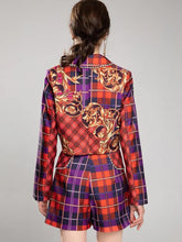 Load image into Gallery viewer, &quot;So fire&quot; checked two piece set