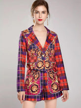 Load image into Gallery viewer, &quot;So fire&quot; checked two piece set