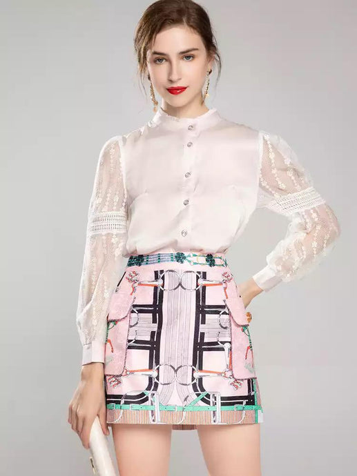 Interlocked rings two piece set