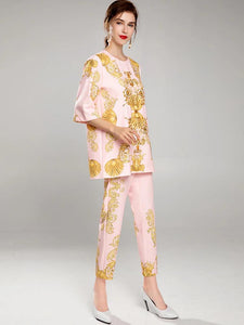 Dripping with gold two piece set
