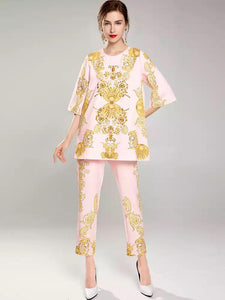 Dripping with gold two piece set