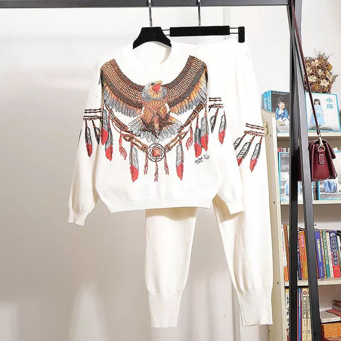 Dream catcher white knitted set