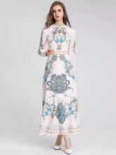 Load image into Gallery viewer, Light and blue paisley maxi dress *SAMPLE SALE*
